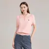 Counter de Centro Comercial Calidad Verano Mujer Manga Corta Seda de Hielo Tejido Suéter Retorcido Dulce Diseño Casual Tendencia Top