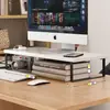 Suporte elevatório para computador de mesa, suporte elevatório para monitor, prateleira organizadora para mesa de escritório, base de suporte, prateleira elevada