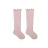 Nuevos Calcetines Largos de Otoño e Invierno para Niños, Calcetines para Niñas con Puños Sueltos y Bordes Fruncidos, Calcetines para Bebé Hasta la Rodilla