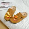 Zuecos Pantuflas Retro Birkenstock para Mujer 2025 Primavera y Otoño Nuevo Estilo Slip-On Estilo Literario Modernos Versátiles Zapatos Birkenstock