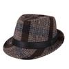 Sombrero 2020 entrega de una pieza otoño e invierno estilo coreano cálido moda bombín a cuadros marca Yachen Qixing sombrero de jazz