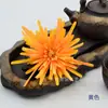 Flor Artificial Pinça de Caranguejo Crisântemo Grande Antigo Dinastia Han Flor de Seda Decorativa Acessórios de Cabelo Tiara Broche Caixa de Flores com Acessórios de Fantasia de Flor