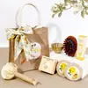 Bolsas de lino personalizadas con logo para el Festival del Medio Otoño, regalos prácticos y creativos para clientes, compra al por mayor corporativa para empleados