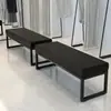 Sillón de Hierro Forjado para Barbería Área de Descanso Banco para Cambiar Zapatos Banco Largo de Sofá Vestidor Banco Largo de Celebridad de Internet