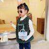 Bolsito de Algodón y Lino Estilo Nuevo para Niños Bolso Estilo Princesa para Niña Bolso de Mano de Perlas Flor Bolso Cruzado para Niños Bolso de Hombro