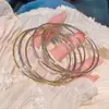 Suministro Transfronterizo Europeo y Americano Elegante con Estilo Nicho Pulsera Brillante Oro Multicapa Apilada Juego de Pulseras para Mujeres Gótico