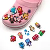 Charms y Decoraciones de Zapatos de Dibujos Animados para Crocs, Zapatos de Jardín y Sandalias, Caucho Blando al por Mayor