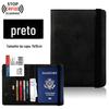 Cross-border Explosivo Spot RFID Passport Bag Puleather Multi-função SIM Card ID Bag Leather Cover Passport Holder