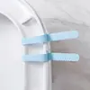 Elevador de Asiento de Inodoro de Silicona Ajustable, Manija de Tirador de Tapa de Inodoro sin Contacto Manos Libres, Diseño de Correa Flexible Instalación Fácil Anti Suciedad Reutilizable Lavable Elevador de Cubierta Sanitaria para Inodoro, Accesorio Gadget de Baño Universal para la Mayoría de Tazas de Inodoro Domésticas