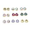 Taladro K9 de alta calidad 12 mm triángulo grueso fondo puntiagudo taladro de cristal diy ropa zapato bolsa cosido a mano taladro de garra uña esmalte de uñas diamante joya