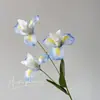 Flor Iris Vermelha Líquida Flor de Simulação Flor de Casamento Arte Floral Flor Macia Fileira de Flores Guia de Estrada Alta Inteligente Alice Beleza Chen Arranjo