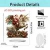Producto Nuevo Transfronterizo Papá Noel y Unicornio Acrílico 2D Muebles para el Hogar Decoraciones de Escritorio para el Hogar Navideño