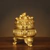 Adornos de lingotes de oro con forma de cornucopia de dinero para inauguración de la casa, regalo de la suerte diario, decoración de la sala de estar