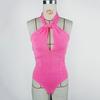 Europeo y Americano Verano Nuevo Sexy Correa Colgante al Cuello Ajustado Doble Capa Sin Mangas Combinable Todo Combinable Traje Completo para Ropa Exterior