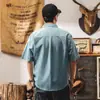 Camisa de Lino Nueva de Verano para Hombre de Manga Corta Estilo Nuevo 2025 Holgada de Alta Gama Casual Chaqueta Delgada de Moda