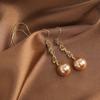Pendientes coreanos con borlas de perlas y diamantes superbrillantes para mujer, de plata S925, ligeros, de lujo, de alta gama, a la moda, combinables con todo.
