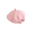 Boina Infantil Outono e Inverno Nova Estilo Coreano Estilo Princesa Chapéu de Lã para Meninas e Bebês Chapéu de Pintor Colorido Doce Tendência Meninas