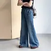 Novas Calças Jeans Primavera/Outono para Meninas Estilosas Tamanho Médio/Grande Infantis Calças Largas de Perna Larga Estilo Coreano Infantil Meninas Calças Flare com Pedrarias Hot-Fix