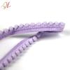 1.1cm Cinta Elástica de Encaje con Bolas de Felpa de Colores Cinta de Encaje Pompones Pequeños Accesorios para Baño DIY Tela Hecha a Mano