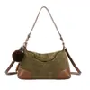 Bolso Color Block de Gamuza Esmerilada Bolso Baguette para Hombro Diseño de Nicho de Alta Gama Bolso de Mano Tipo Dumpling Versátil para Viajes Diarios Bolso Cruzado