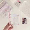 A6 hebilla doble campana de viento estilo marino perro cubierta suave de PVC transparente clip colorido cuaderno de hojas sueltas para fotos Polaroid