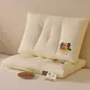 Almohada de Fibra de Soja 100% Algodón Clase A, Núcleo de Almohada para Protección del Cuello y Ayuda para Dormir, Almohada de Soja para Adultos, Almohada de Hotel Cinco Estrellas
