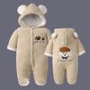 Macacão de Bebê outono e inverno engrossado roupas para recém-nascidos macacão de inverno macacão roupas para sair estilo ocidental 2022 Novo