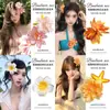 Pasador de Flor para Mujer, Accesorio para el Cabello Atmosférico, Accesorio de Playa, Pinza para el Cabello Estilo Vacaciones, Adorno de Flor para el Cabello, Pinza para Foto de Viaje