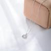 Collar con colgante de plata S925 con diamantes de las doce constelaciones para mujer, cadena de clavícula popular de moda europea y americana, estilo Wish Amazon Hot