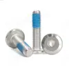 Tornillos para Muebles de Acero Inoxidable 304 con Cabeza Plana, Borde Biselado y Ranura Hexagonal, Tornillos Mecánicos Antiaflojamiento M2/M8/M12