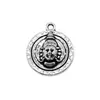 17X20Mm 3.1g Accesorios para Joyería de Plata Antigua Aleación DIY Popular Europeo y Americano Redondo Colgante de Dios Indio