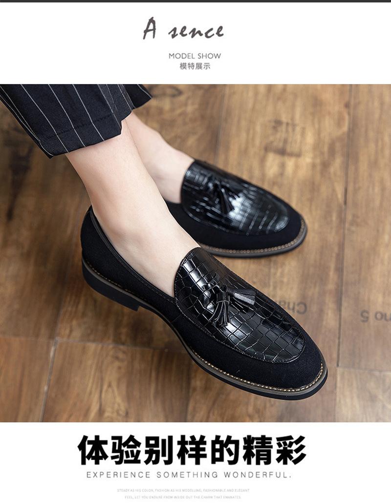 男士皮鞋英伦复古尖头