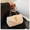 Bolsa de corrente com textura de alta qualidade feminina 2026 novo estilo bolsa com padrão de diamante bordado versátil moderna de temperamento bolsa transversal de ombro feminina