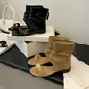 Sandálias Romanas Elegantes de Camurça com Zíper nas Costas, Sandálias Abertas na Ponta, Salto Baixo Robusto, Moda Verão 2026, Tendência Plissada, Estilo Coreano