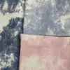 Cielo Azul Nube Blanca Tie-Dye Sarja de Algodón Agujero Corazón de Melocotón Tela 10 Abrigo Falda Ropa Tela Lavada