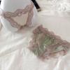 Dulce ligeramente ebrio ~ lencería sexy de encaje de satén para chicas de tiro bajo de algodón puro transpirable ropa interior de verano para mujer