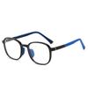 Gafas para niños de nuevo estilo, gafas antiluz azul planas TR90, gafas para estudiantes, montura redonda y grande, fabricantes al por mayor 5229