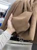 [Suede de Capa de Aire 280g] Falda de Capullo de Flor para Mujer Nueva Otoño e Invierno Suelta y Versátil Falda Abullonada de Línea A