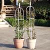 Amazon Supply Jardinería Simple Verde Planta Forma de U 11mm Planta Trepadora Combinación de Rejilla Blanco Soporte para Flores Trepadoras