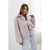 Aliexpress Estilo Nuevo Simple y de Moda Color Sólido de un Solo Botón Cuadros Lana Abrigo