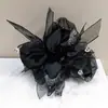 NUEVO Scrunchie de Malla con Lentejuelas Estilo Coreano para Mujer, Goma Elástica de Alta Gama para Cola de Caballo, Diadema Negra