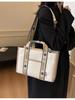 Bolso Tote de Lona Transfronterizo Nuevo de Gran Capacidad con Correa de Hombro Desmontable para Trabajo Casual Combinable al Hombro Cruzado Bolso de Mano