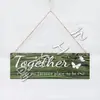 Direto da Fábrica Transfronteiriço Decoração Criativa Placas de Madeira Penduradas Pingentes de Madeira Família Amizade Placas de Boas-Vindas Etiqueta Pendurável