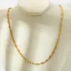 Collar Pulsera Cadena Japonesa Minimalista Versátil Estampada Transfronterizo Ins Acero Inoxidable Chapado en Oro de 18K Impermeable Cadena Lisa para Apilar para Mujeres