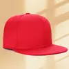 Chapéus de Hip-Hop Europeus e Americanos Personalizados com Bordado de Logo, Chapéus da Moda com Aba Reta para Homens e Mulheres, Chapéus Tendência de Cor Pura para Cabeças Grandes, Processamento com Combinação de Cores