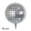 Nova bola de discoteca gigante de pé balão de folha de discoteca 4D para decoração de aniversário de bar balão 3D