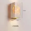 Dormitorio Estilo Japonés Wabi-Sabi Lámpara de Pared de Travertino Amarillo Lámpara de Pasillo Retro para Bed & Breakfast Lámpara de Pared Creativa Impermeable para el Hogar
