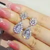 Brincos de Zircônia de Luxo Leve, Brincos de Nicho de Alta Qualidade com Senso de Design, Populares no Xiaohongshu, Brincos para Dropshipping E6754