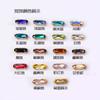 Fundo Dourado 5*15mm Oval Longo Vidro Garra Diamante Ponta Fundo Strass DIY Roupa Sapato Bolsa Decorativa Adesivo Nail Art Diamante Material