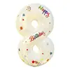 Balões de Número de 32 polegadas para Festa de Aniversário, Balões Decorativos Brancos Grandes Impressos, Adereços para Fotos, Bolas Infláveis de 0 a 9